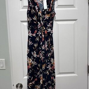 Floral Sleeveless Jumpsuit